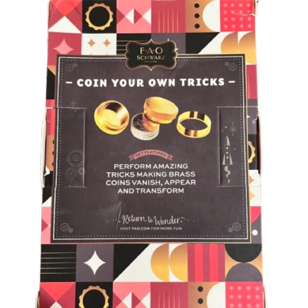 🆕- FAO Schwarz Dynamic Coins Magic Trick Set